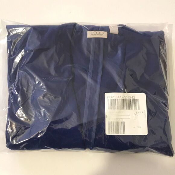 LOGO by Lori Goldstein Tricotine Open Front Blazer with Ruffle - Picture 4 of 4